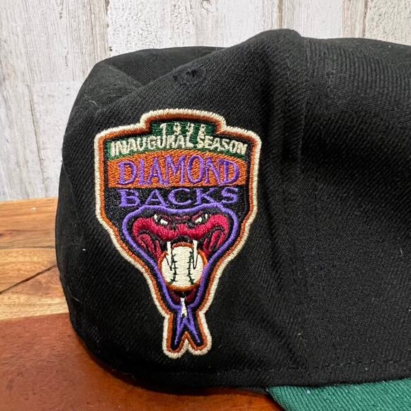 Vintage Arizona Diamondbacks New Era 9FIFTY Snapback Cap Black Unisex Adult - Picture 2 of 7